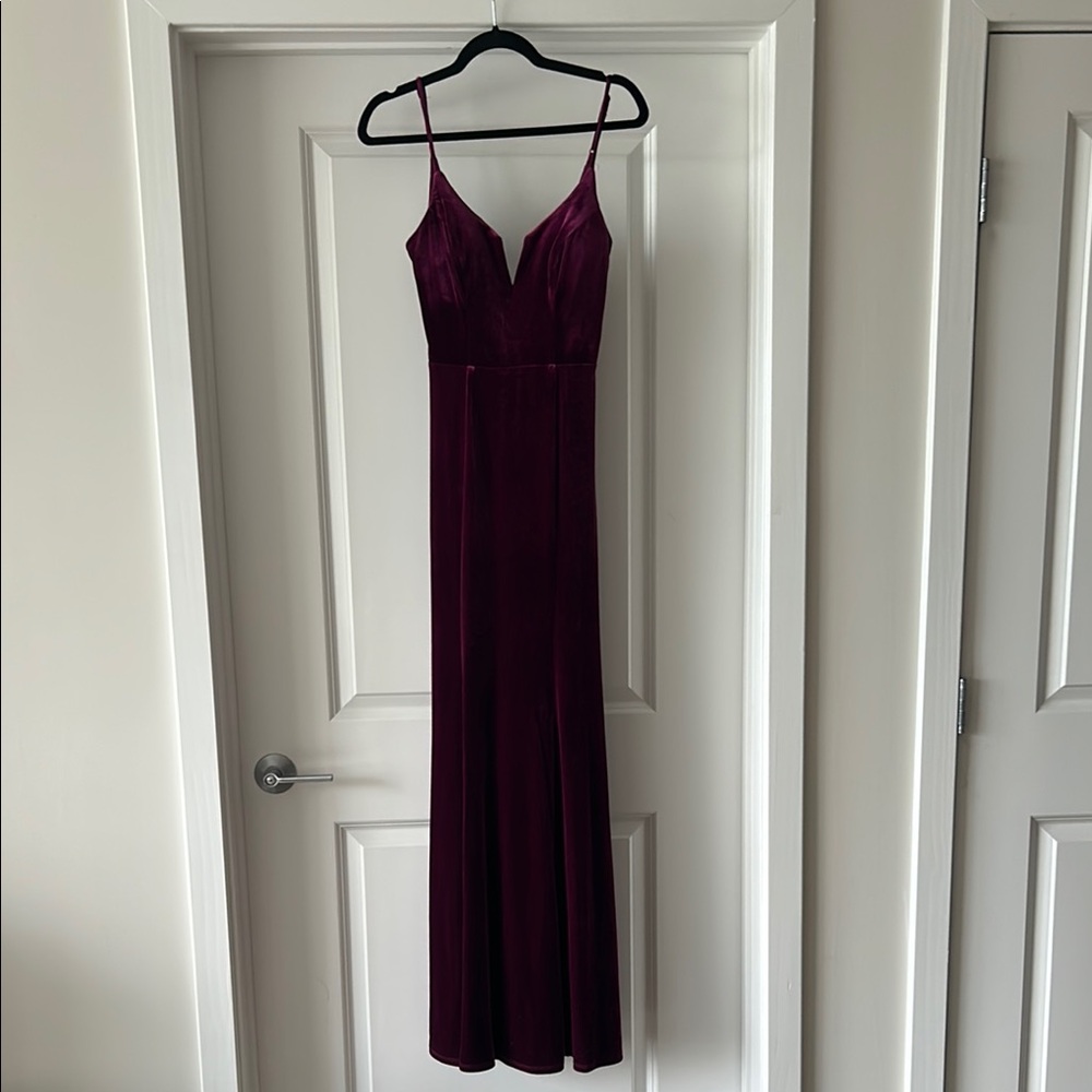 City Studio Red Sleeveless Maxi Gown